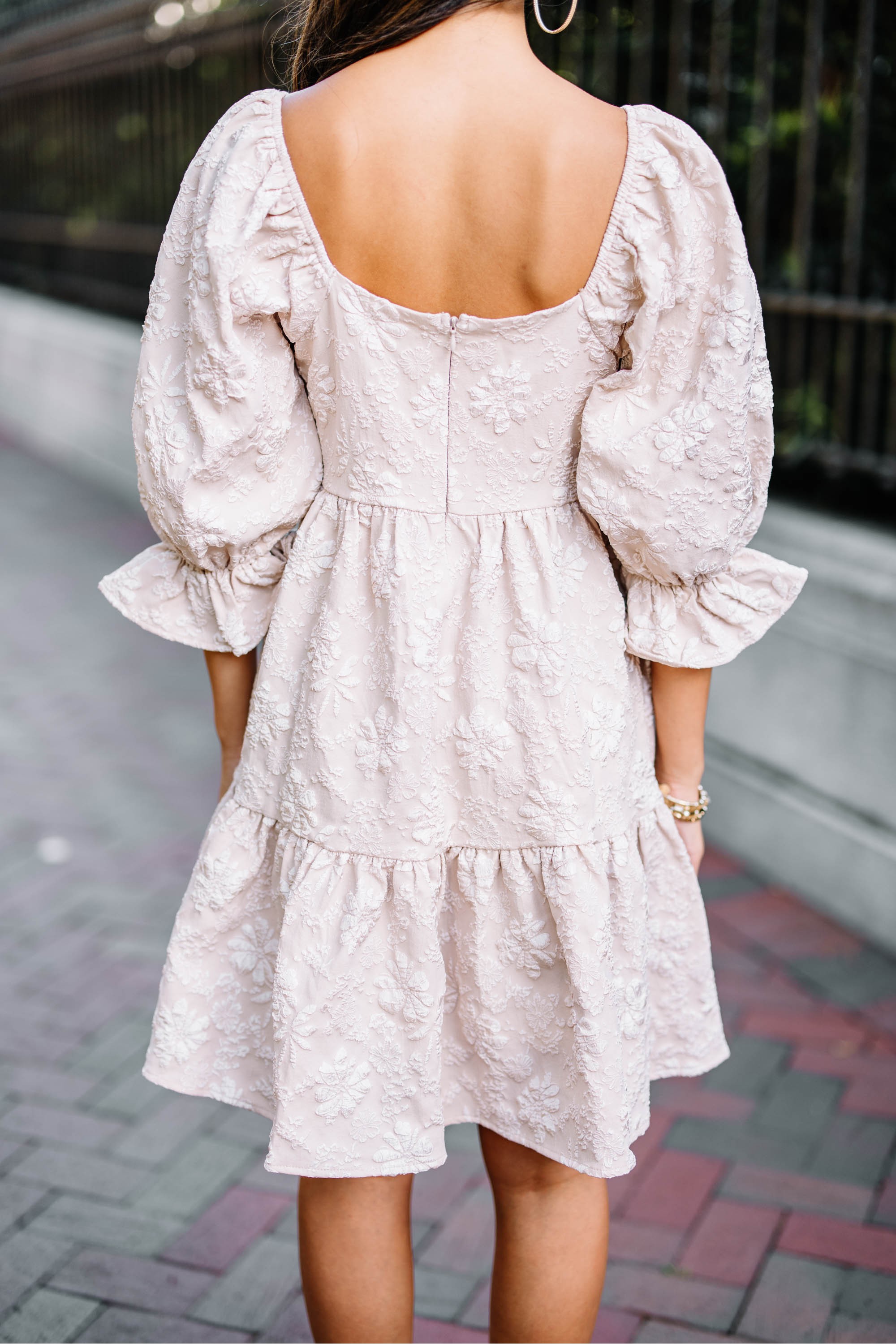 Think It Through Mocha Brown Babydoll Dress