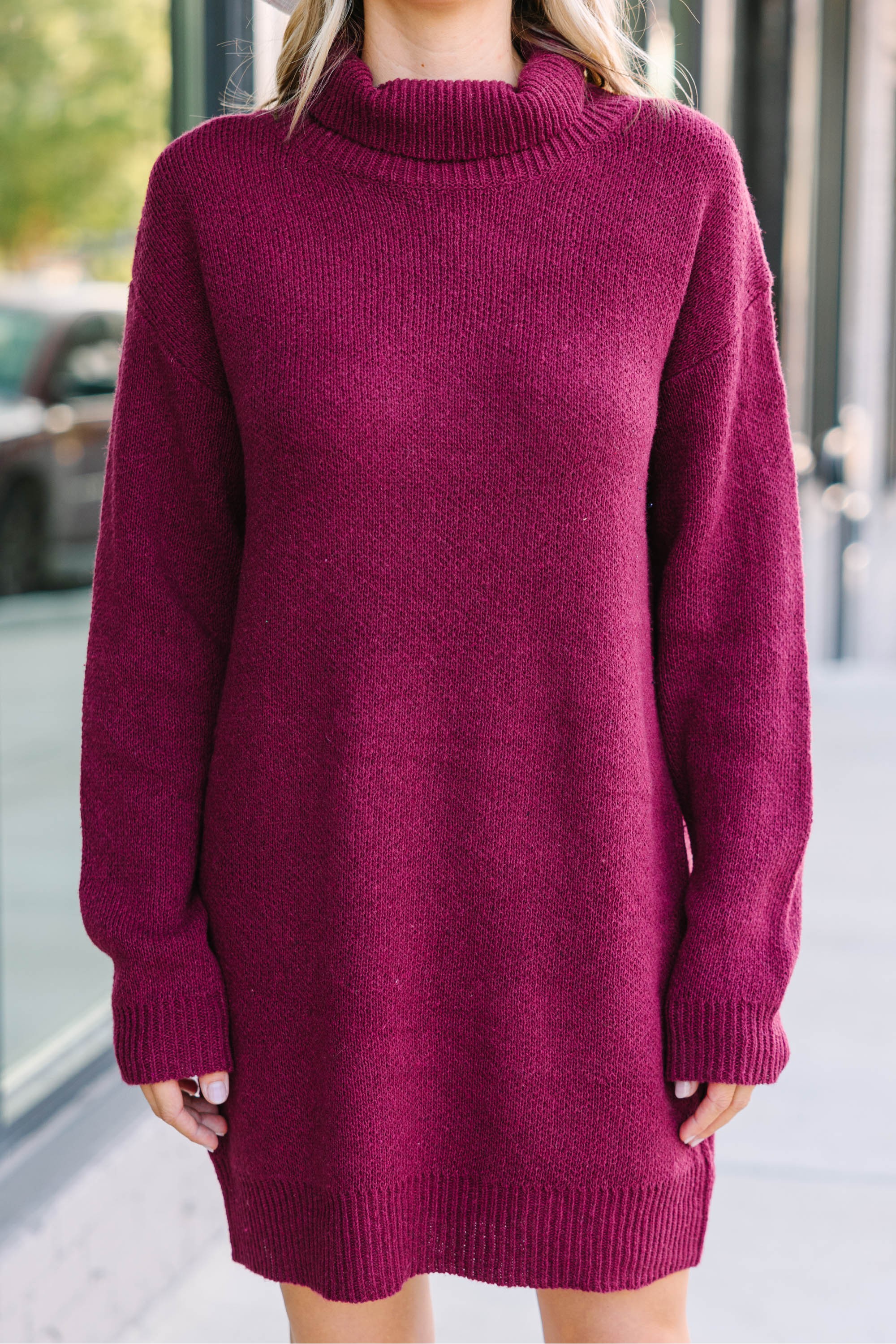 What Goes Around Lave Red Sweater Dress
