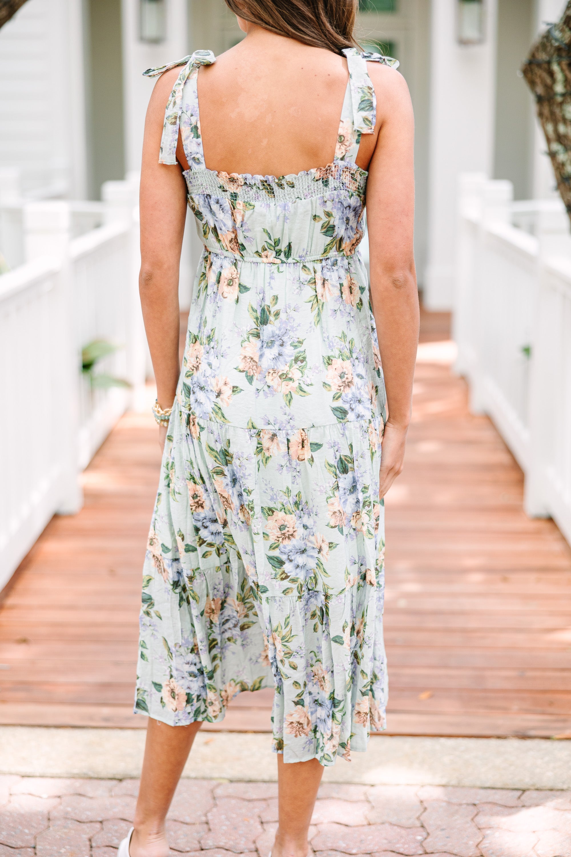 Get Ready Mint Green Floral Maxi Dress