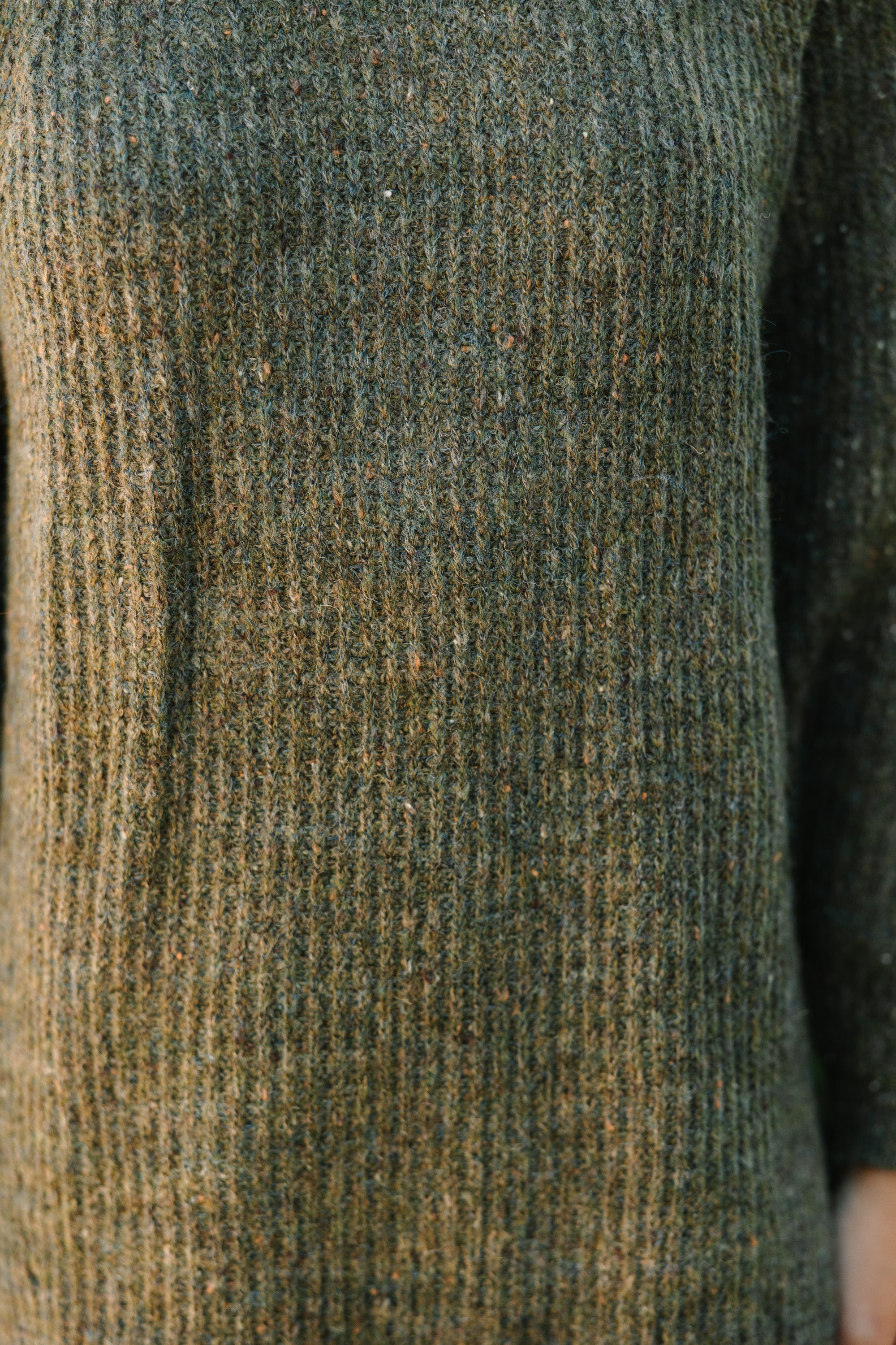 Feeling It Sweater Olive Green Dress