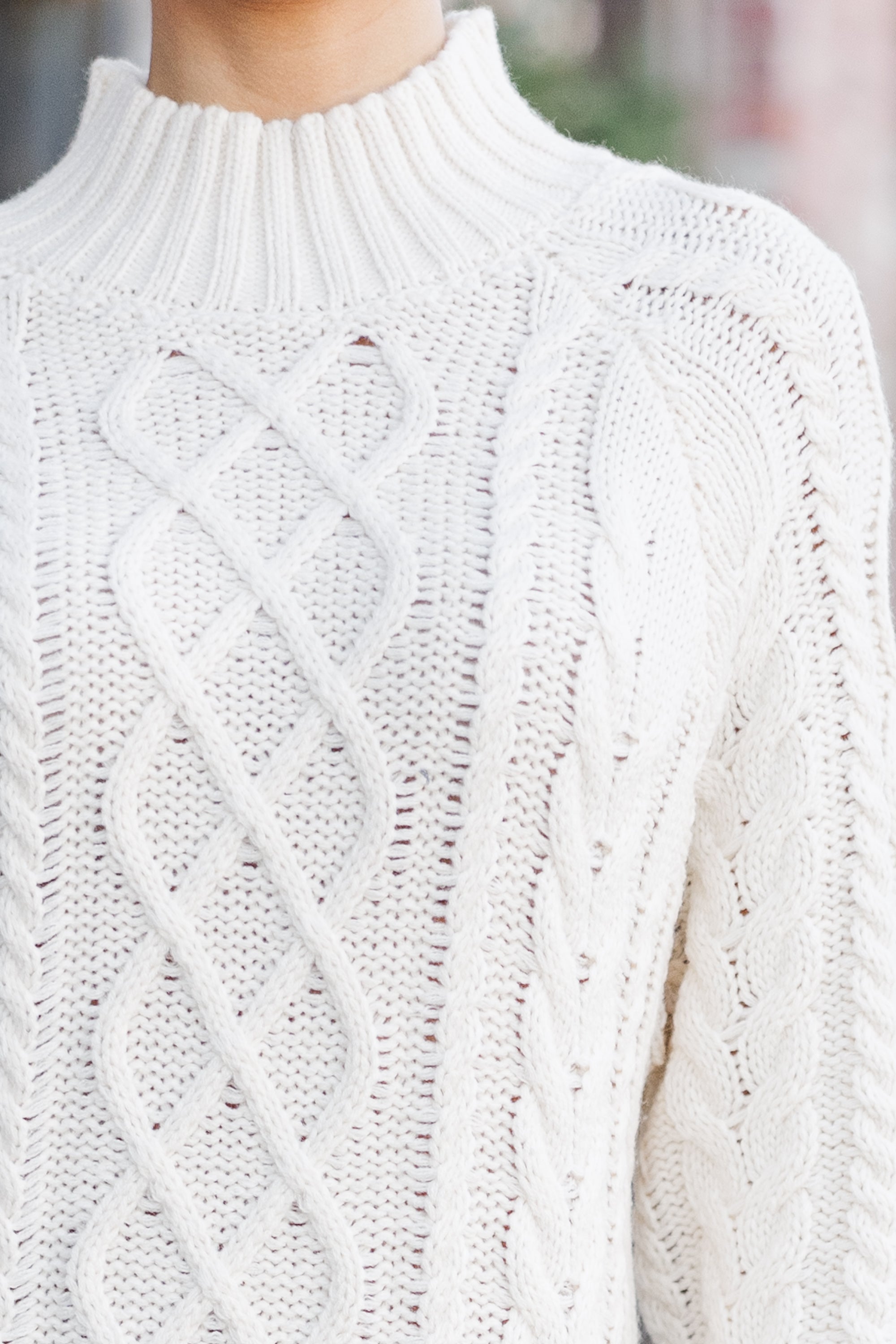 Let It All Go Cream Sweater Midi Dress