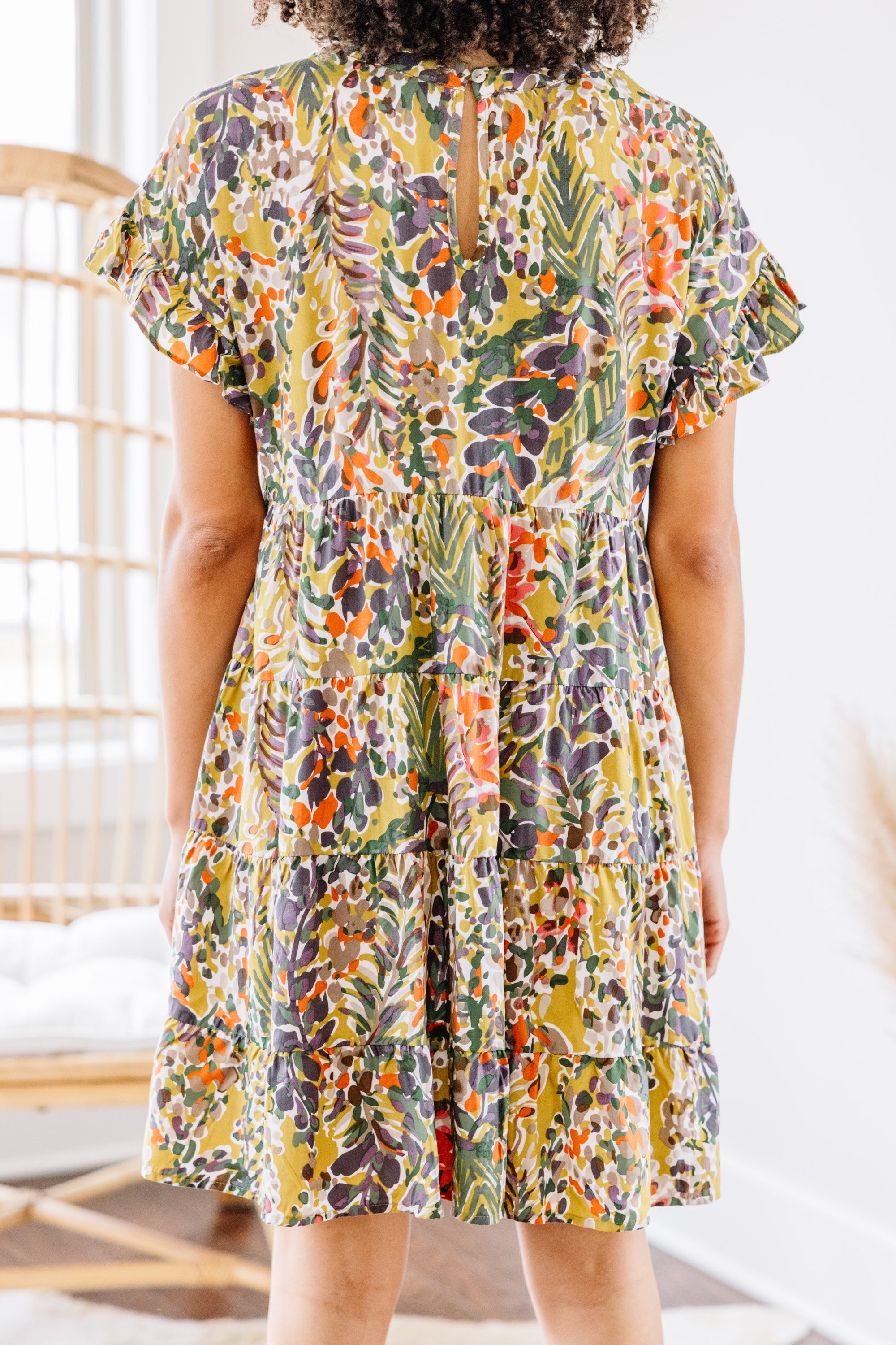 Just You Wait Light Moss Green Babydoll Dress