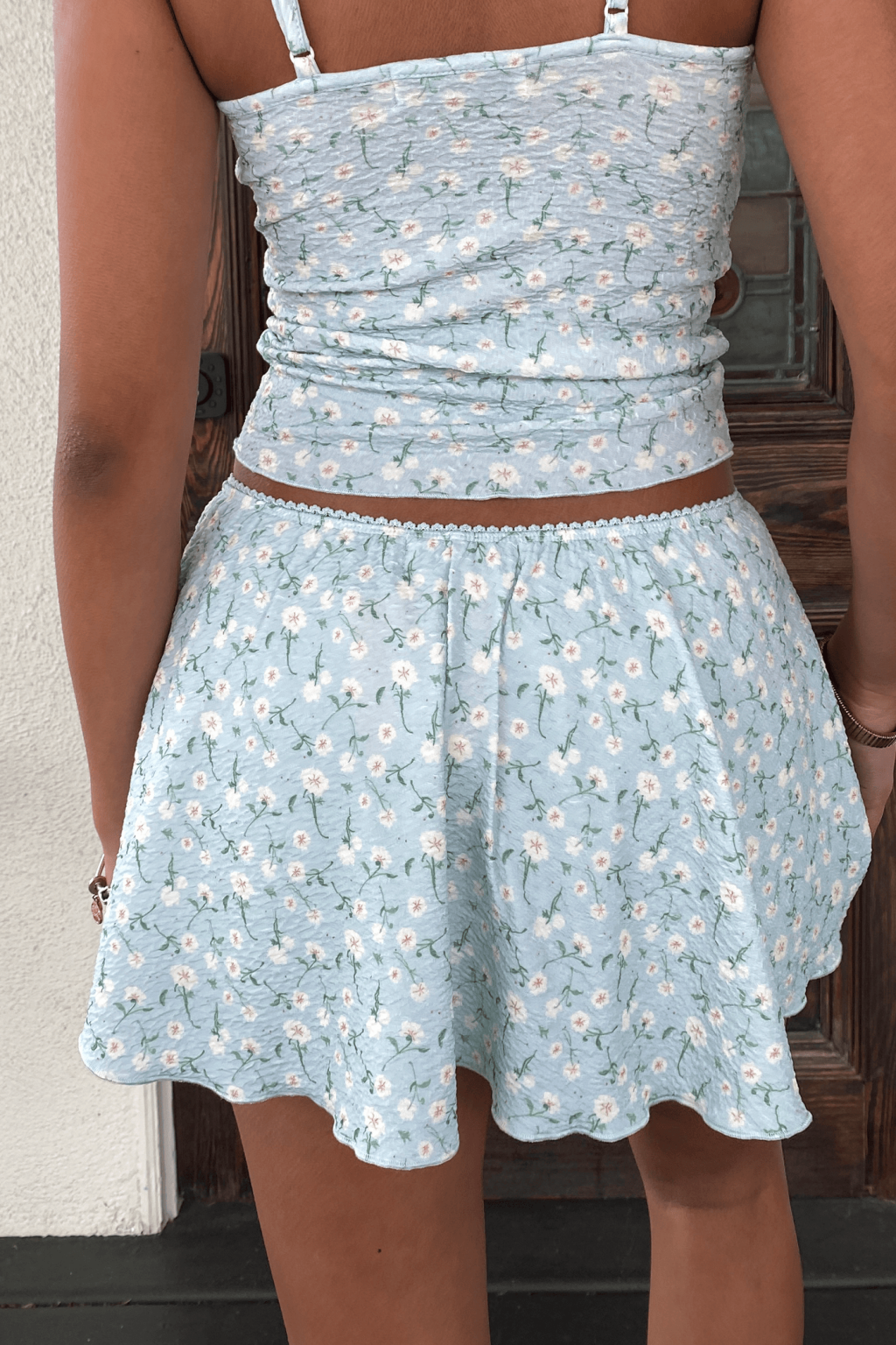 Textured Knit Mini Skirt