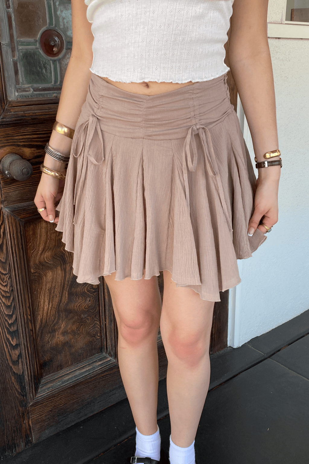 Ruffle Mini Skirt